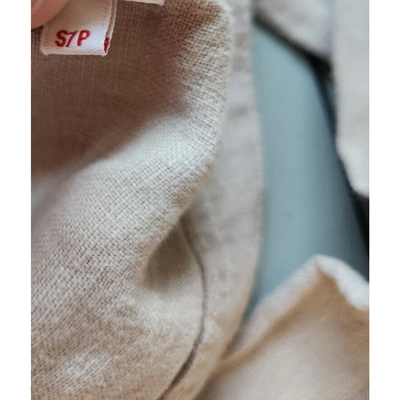 NWOT L’Agence Women’s Celine Linen Jacket Size Small Beige Gold Buttons #1N405 - Picture 9 of 9